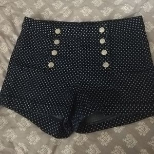 Rue21 Navy Polka-dot shorts